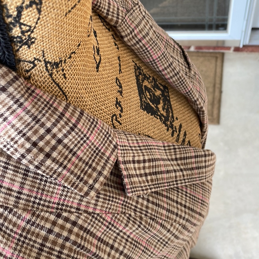 Roxy Plaid Suit Jacket Size Medium. - image 7